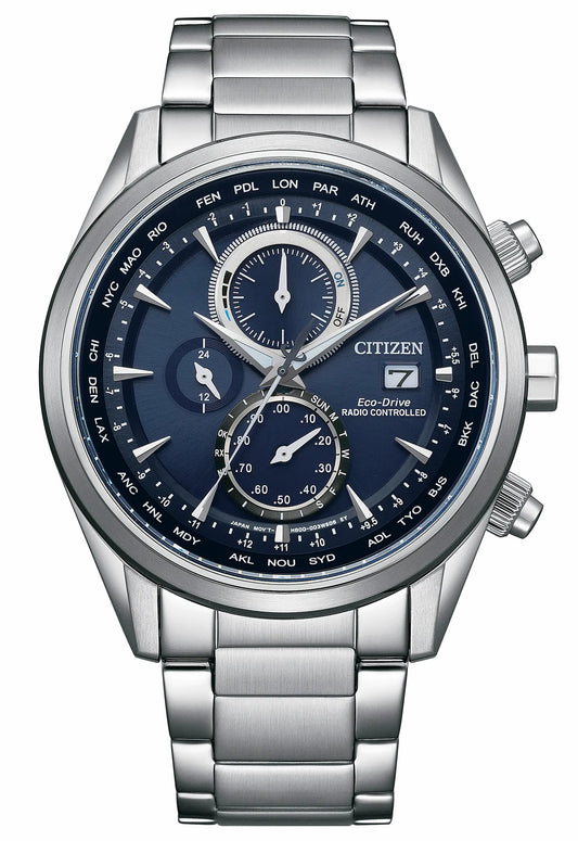 Sport Luxury Blue Dial Stainless Steel Bracelet AT8260-85L