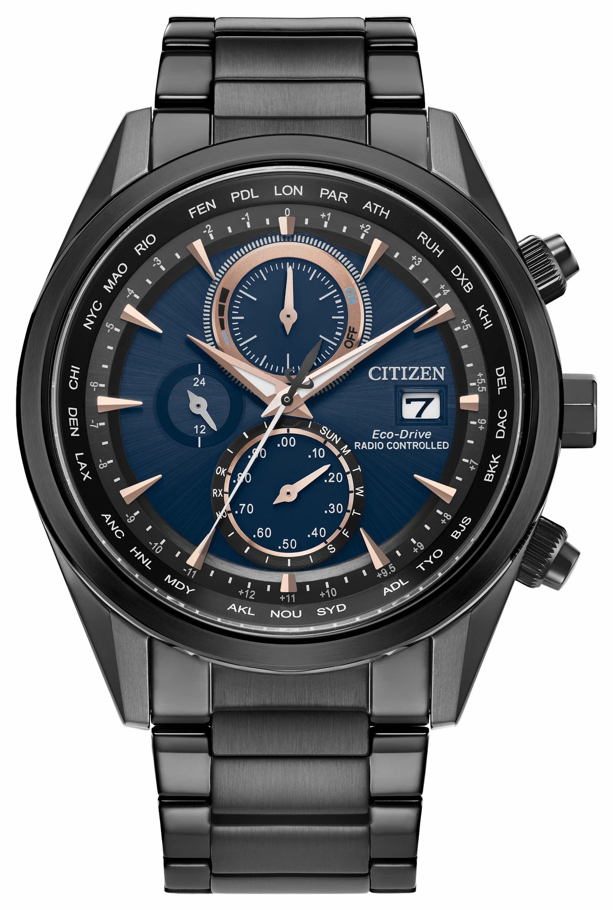 Sport Luxury Blue Dial Stainless Steel Bracelet AT8265-57L