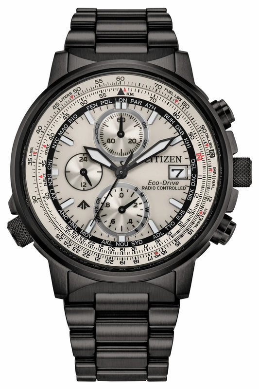 Promaster Navihawk A-T Silver-Tone Dial Stainless Steel Bracelet AT8304-57A