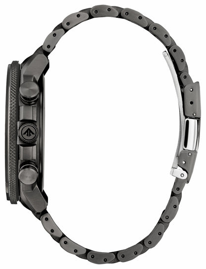 Promaster Geo Trekker Black Dial Stainless Steel Bracelet BY3005-56G