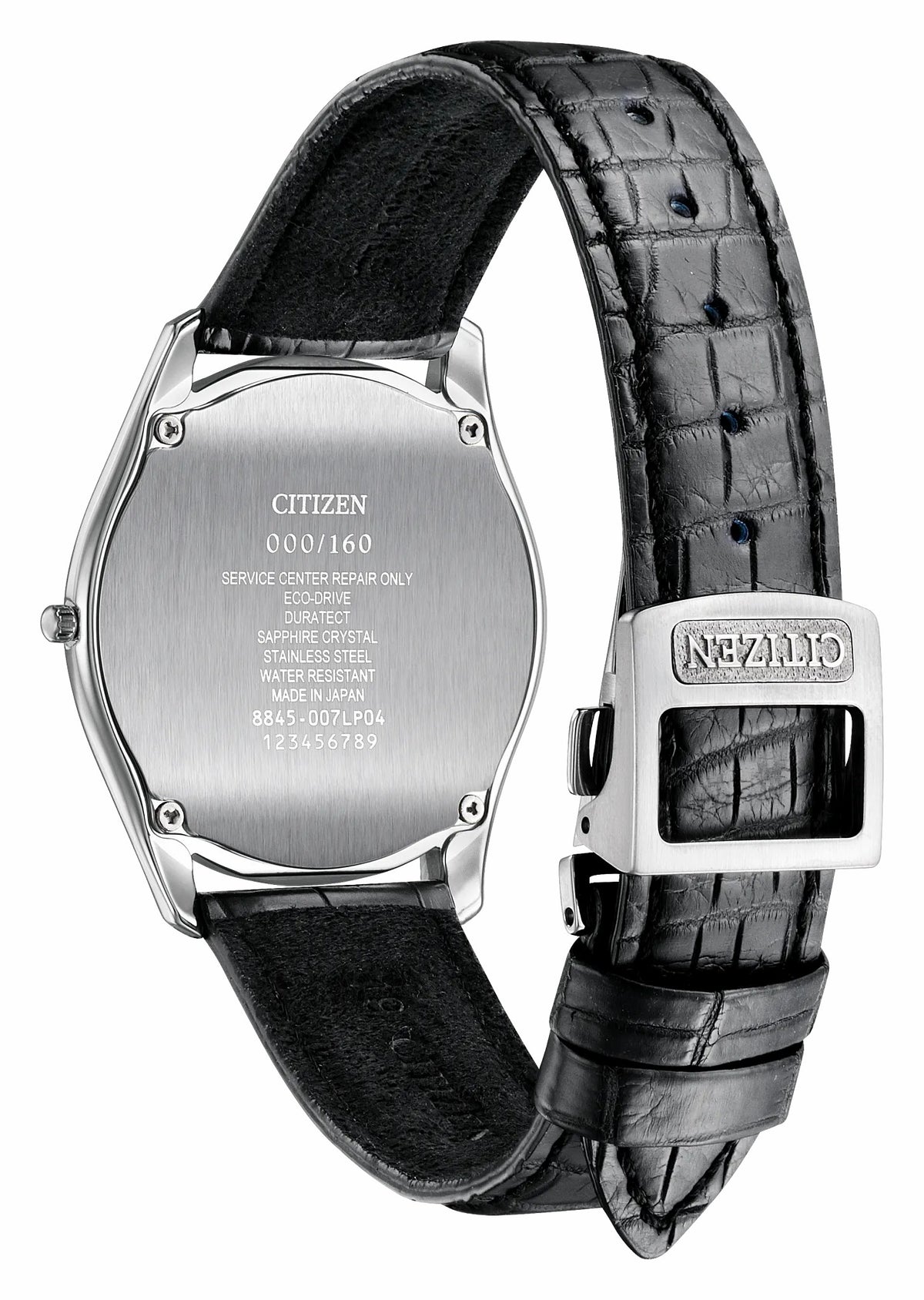 Eco-Drive One White Dial Crocodile Strap AQ5010-01A