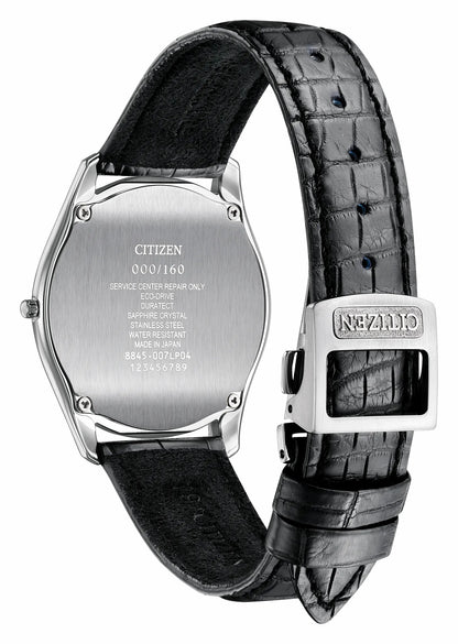 Eco-Drive One White Dial Crocodile Strap AQ5010-01A