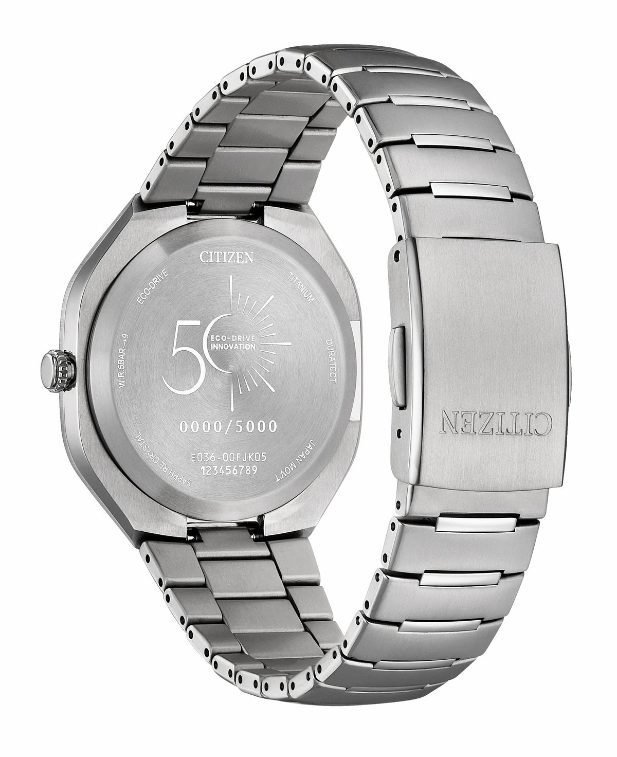 Eco-Drive PHOTON Black Dial Super Titanium Bracelet BJ6560-53W