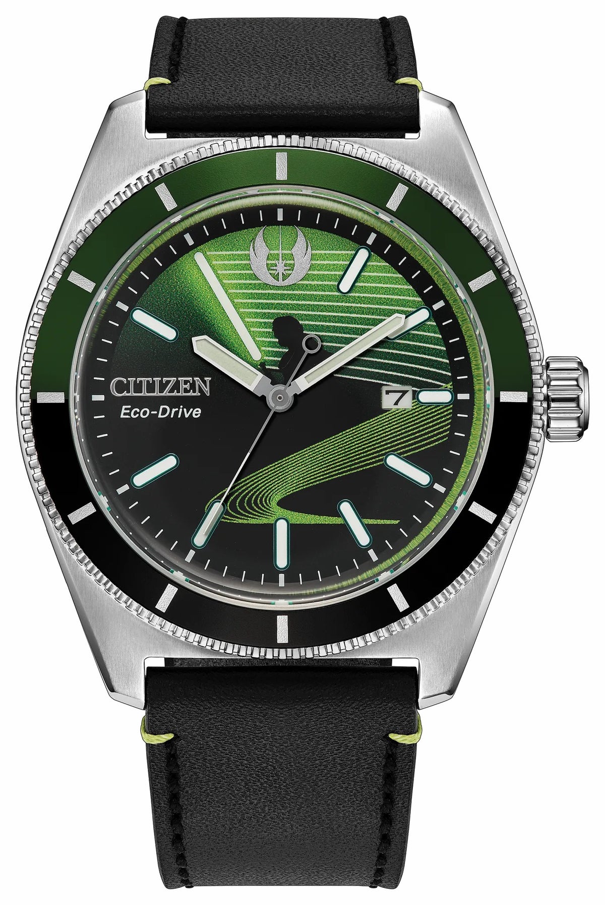 Luke Skywalker, Jedi Master Black Dial Leather Strap AW1910-48W