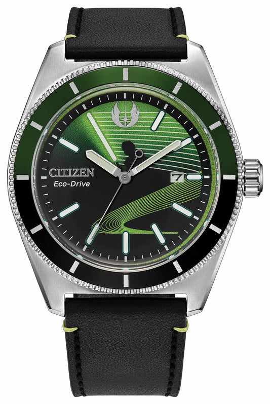 Luke Skywalker, Jedi Master Black Dial Leather Strap AW1910-48W