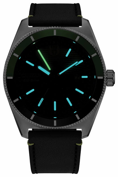 Luke Skywalker, Jedi Master Black Dial Leather Strap AW1910-48W