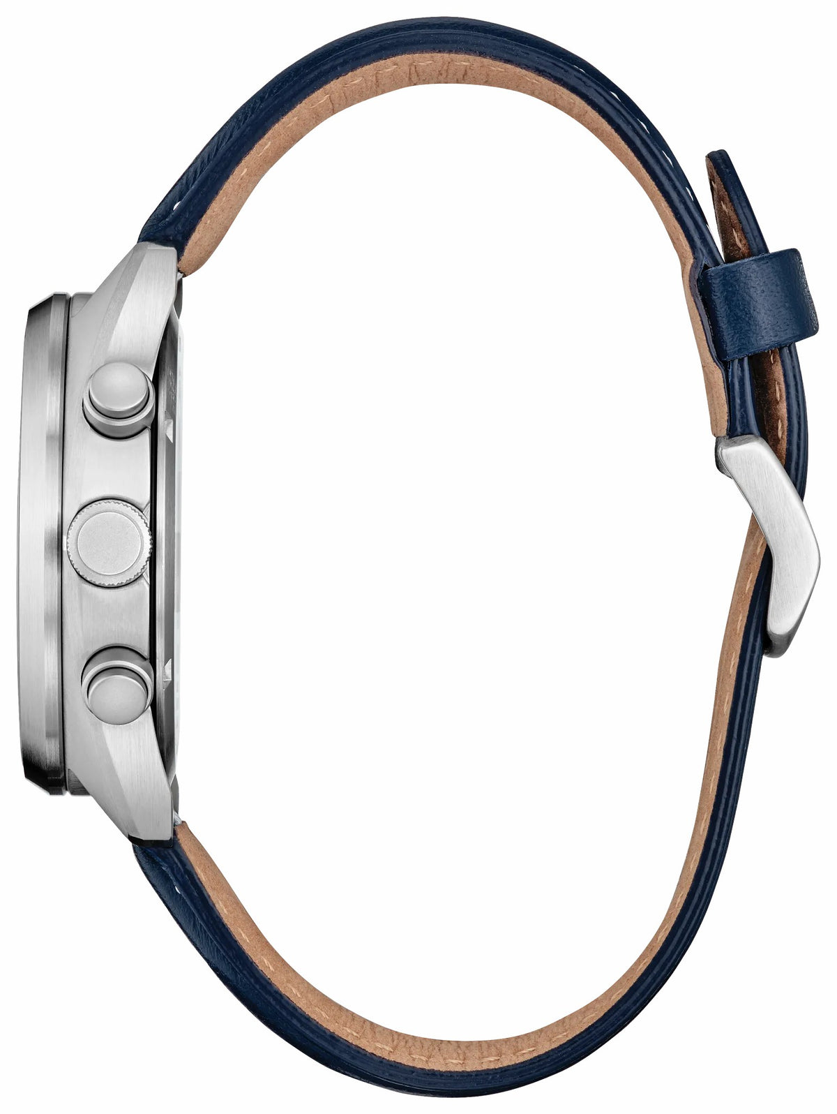 Captain America 85th Anniversary Blue Dial Leather Strap CA7046-46W