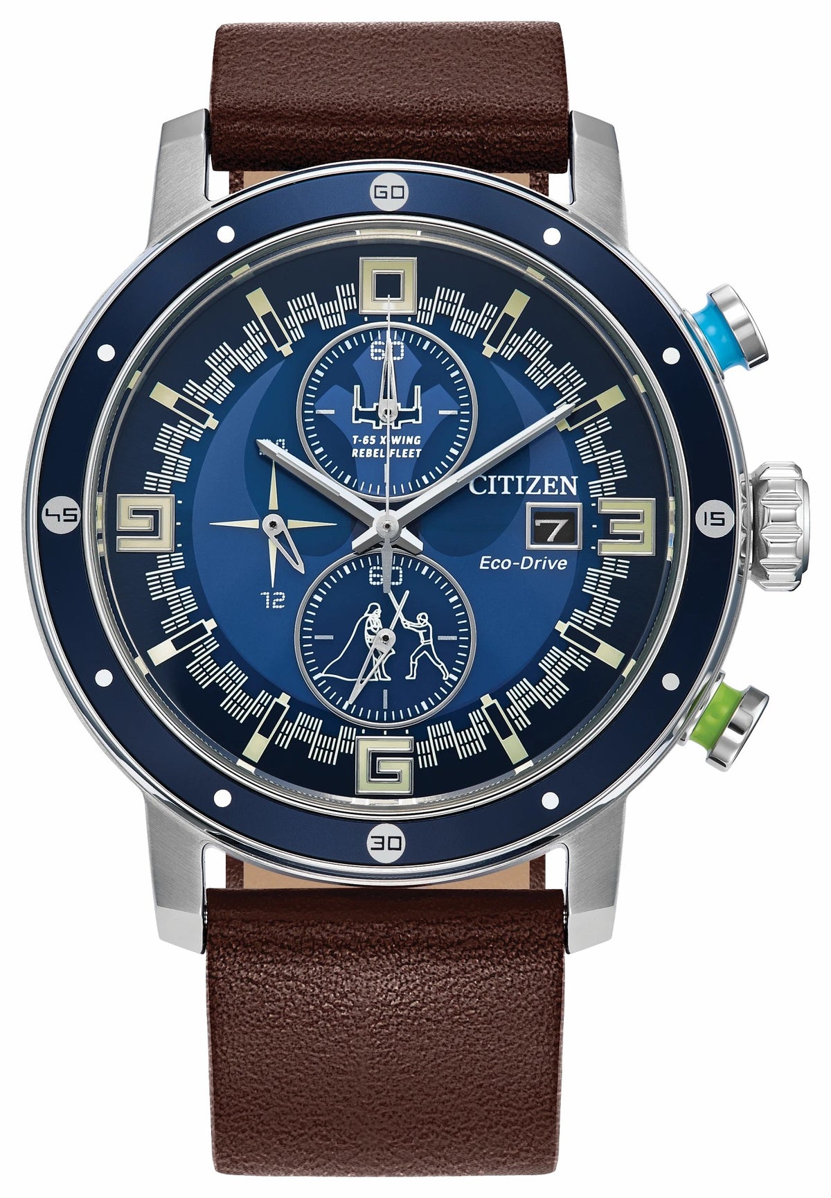 Luke Skywalker Blue Dial Leather Strap CA0768-07W