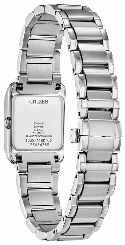 Citizen L Bianca White Dial Stainless Steel Bracelet EW5600-52D