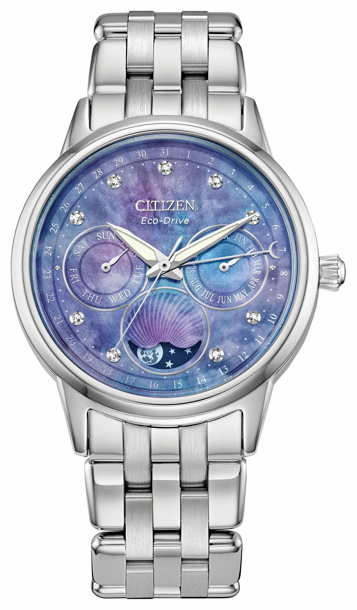 Calendrier Blue Dial Stainless Steel Bracelet FD0000-52N