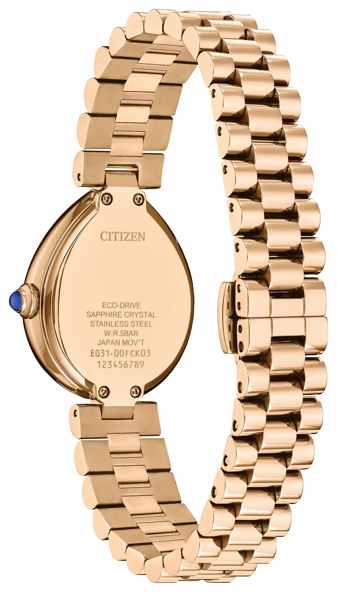 Citizen L Rainell Green Dial Stainless Steel Bracelet EM1203-57X