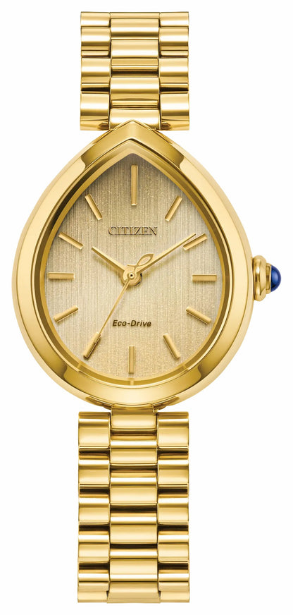 Citizen L Rainell Gold-Tone Dial Stainless Steel Bracelet EM1202-50P