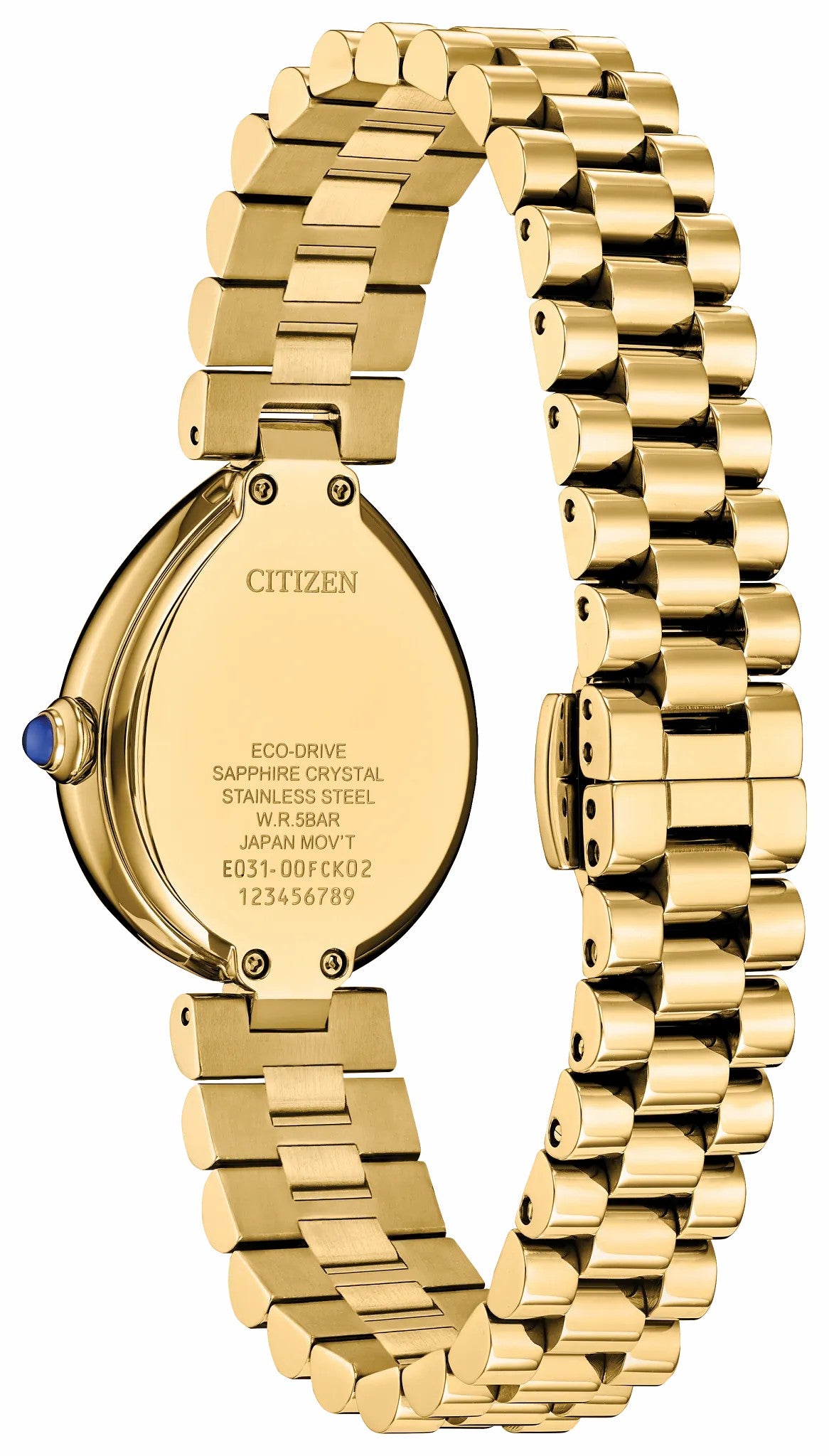 Citizen L Rainell Gold-Tone Dial Stainless Steel Bracelet EM1202-50P