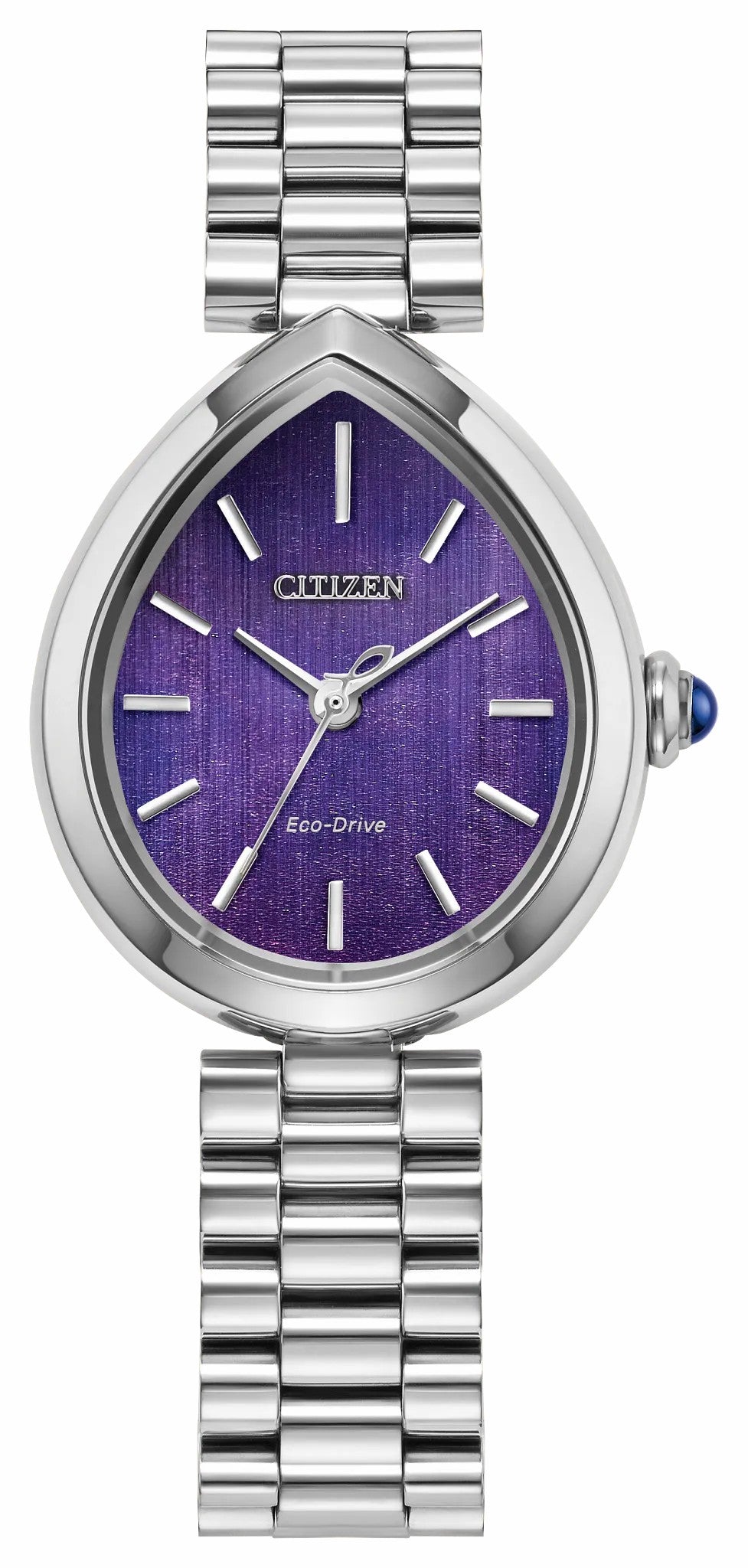 Citizen L Rainell Purple Dial Stainless Steel Bracelet EM1200-55X