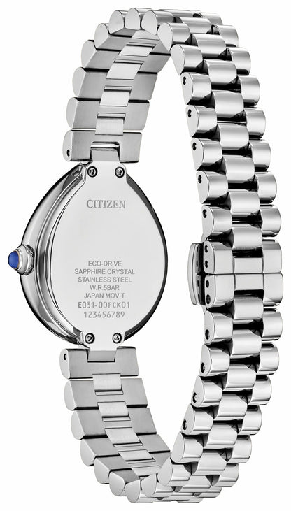Citizen L Rainell Purple Dial Stainless Steel Bracelet EM1200-55X