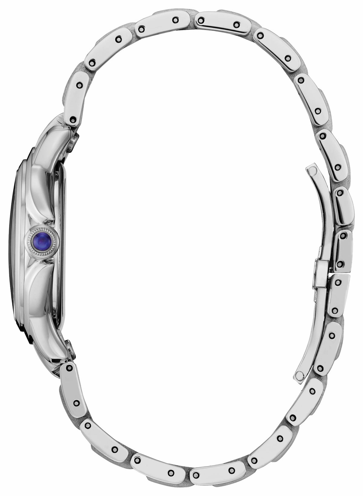 Citizen L Ceci Black Dial Stainless Steel Bracelet EM1160-58E