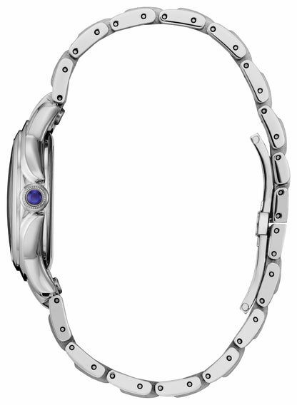 Citizen L Ceci Black Dial Stainless Steel Bracelet EM1160-58E