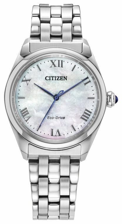 Citizen L Classic White Dial Stainless Steel Bracelet EM1140-80D