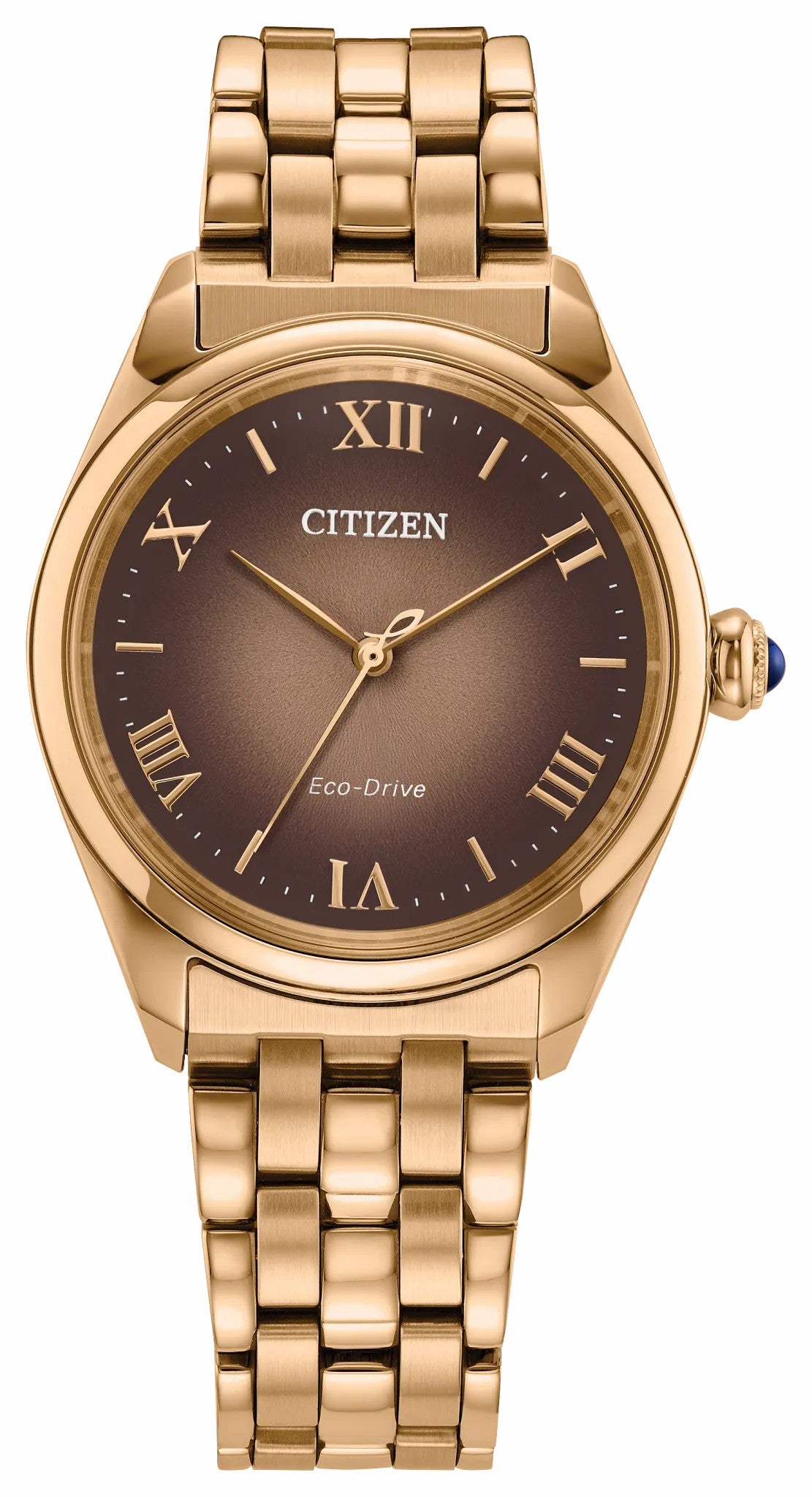 Citizen L Classic Brown Dial Stainless Steel Bracelet EM1143-81Z