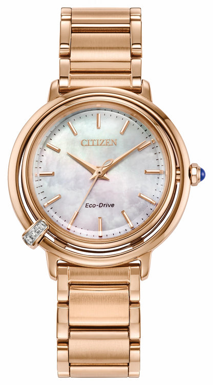 Citizen L Arcly White Dial Stainless Steel Bracelet EM1098-68D