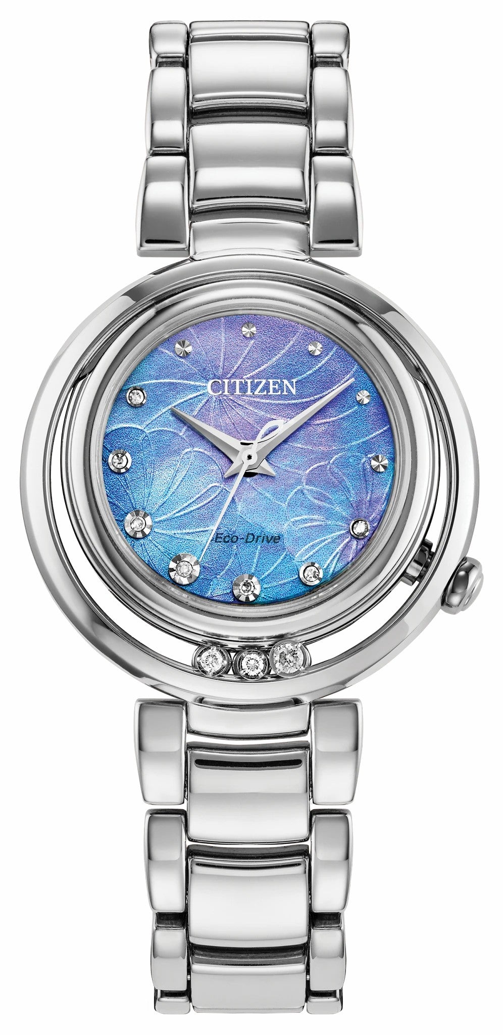 Citizen L Arcly Blue Dial Stainless Steel Bracelet EM1110-56N