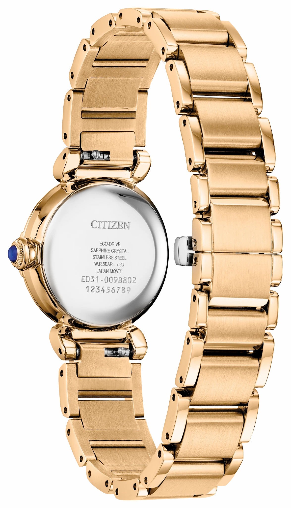 Citizen L Mae Green Dial Stainless Steel Bracelet EM1123-62X