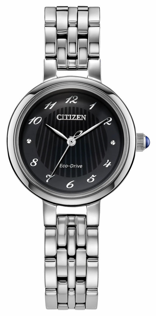 Citizen L Classic Black Dial Stainless Steel Bracelet EM0990-81E
