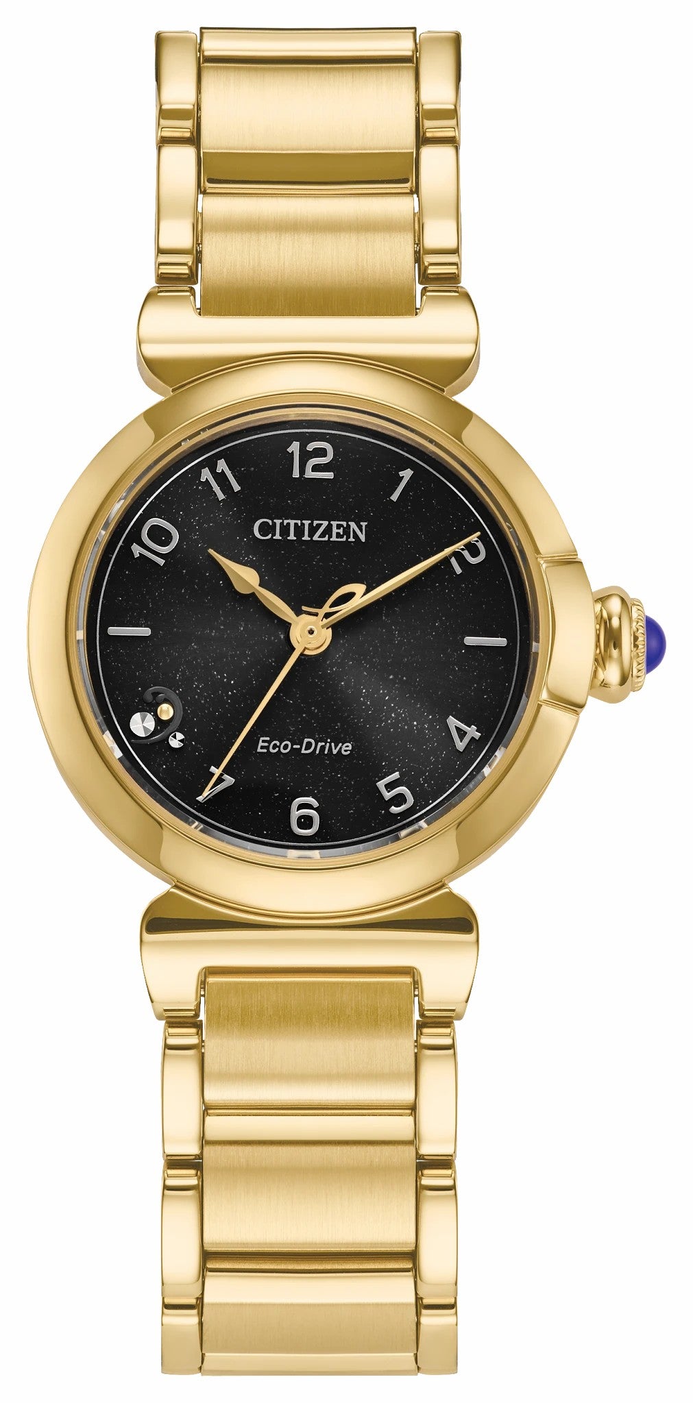 Citizen L Mae Black Dial Stainless Steel Bracelet EM1132-88H