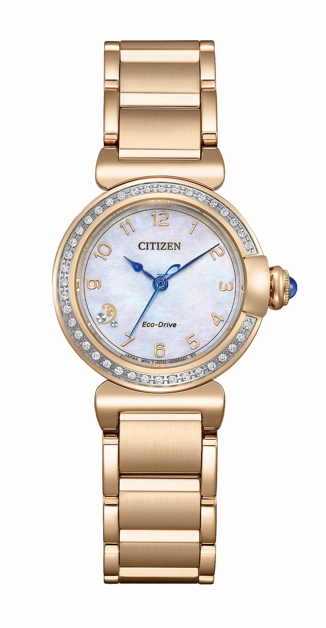 Citizen L Mae White Dial Stainless Steel Bracelet EM1123-89D