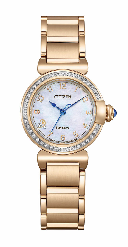 Citizen L Mae White Dial Stainless Steel Bracelet EM1123-89D