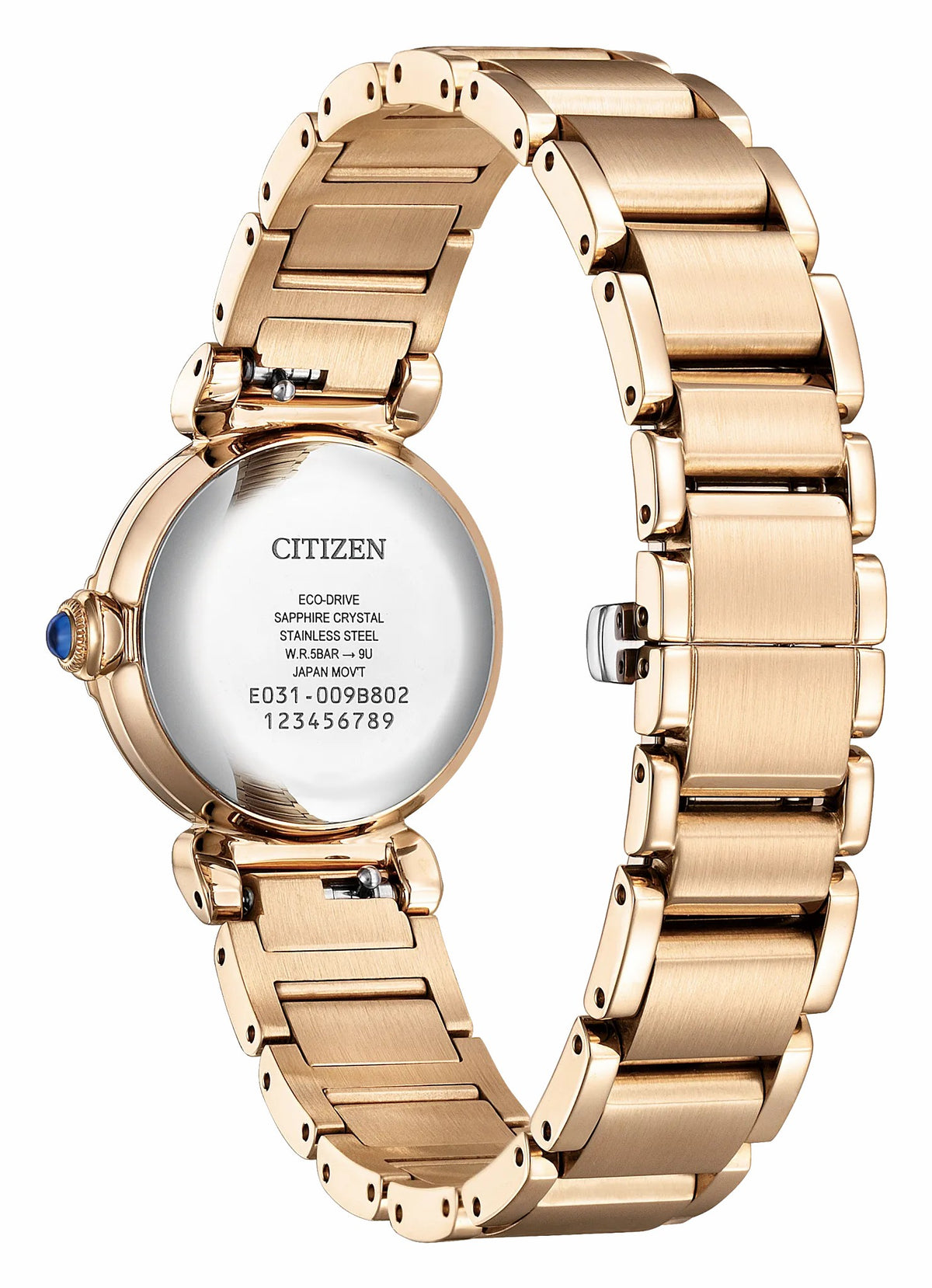 Citizen L Mae White Dial Stainless Steel Bracelet EM1123-89D