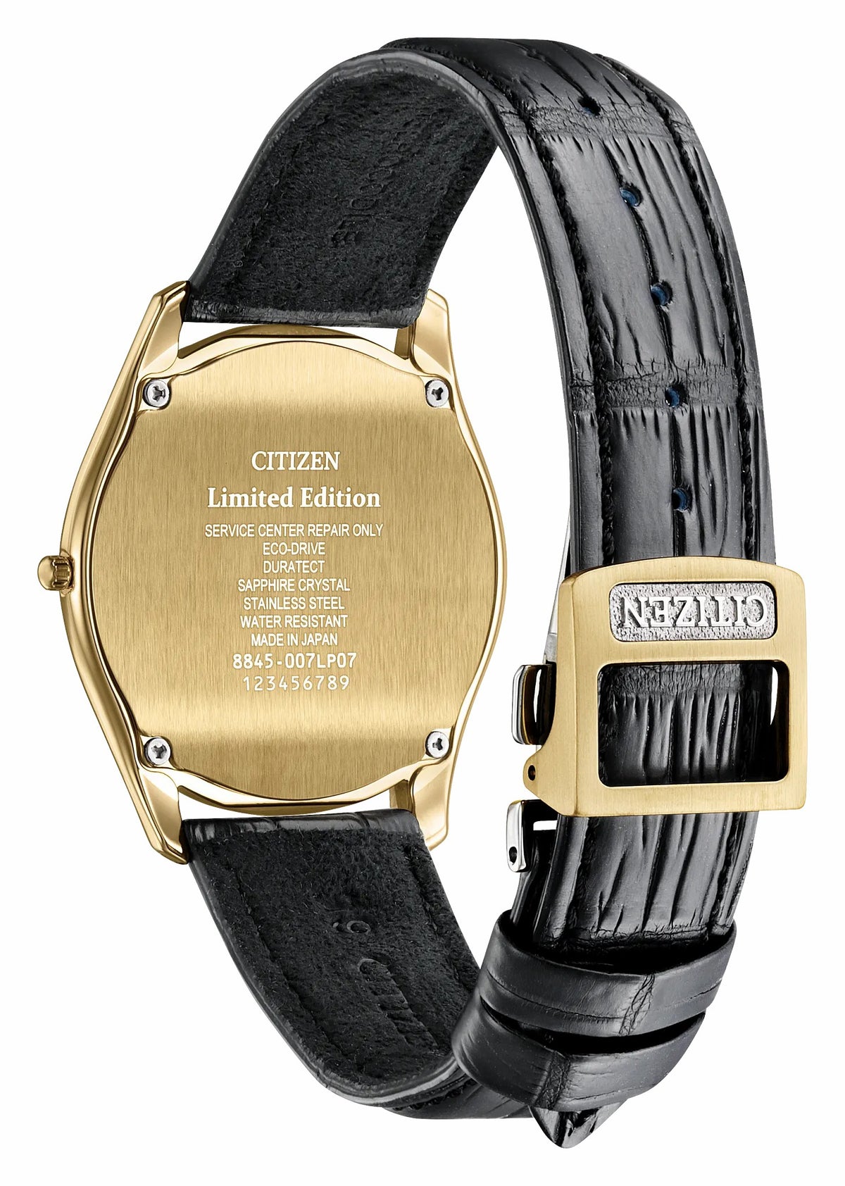Eco-Drive One Blue Dial Crocodile Strap AQ5022-02L