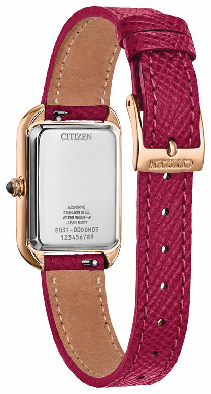 Dress Classic White Dial Leather Strap EM1193-08D