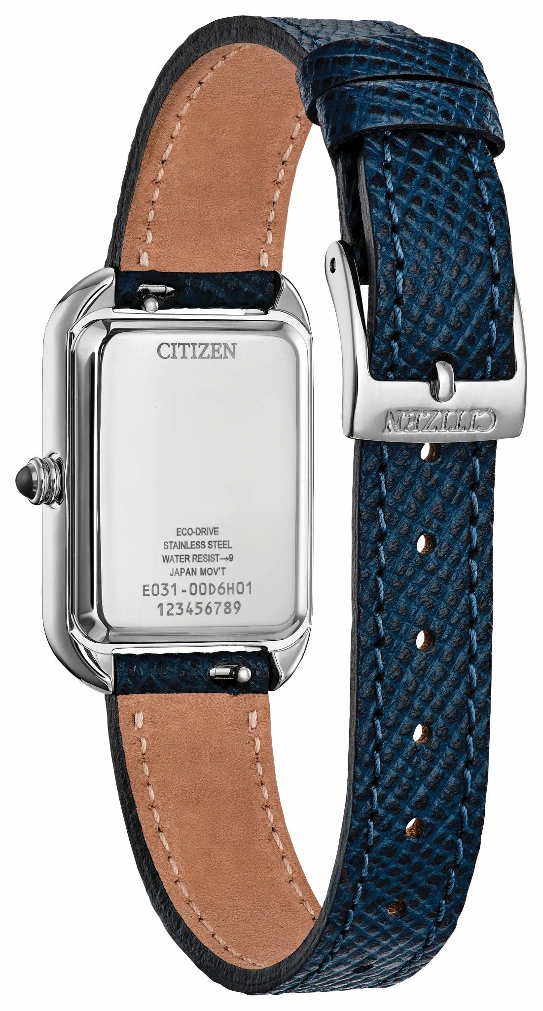 Dress Classic Blue Dial Leather Strap EM1190-06L