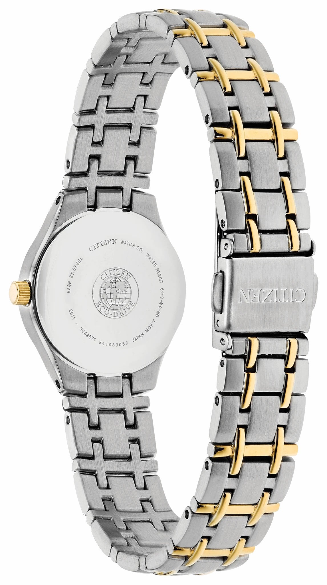 Corso - Ladies Eco-Drive Two-Tone White Dial Date Watch