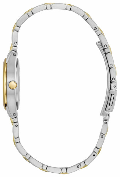 Corso - Ladies Eco-Drive Two-Tone White Dial Date Watch