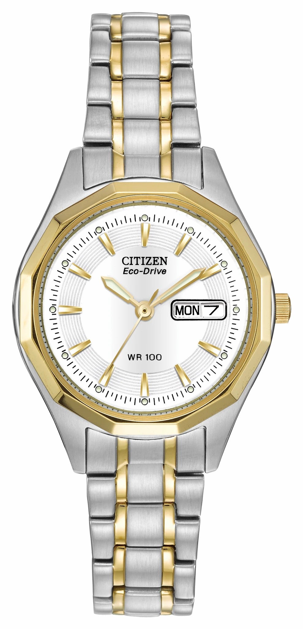 Corso - Ladies Eco-Drive Two-Tone Calendar Date Watch