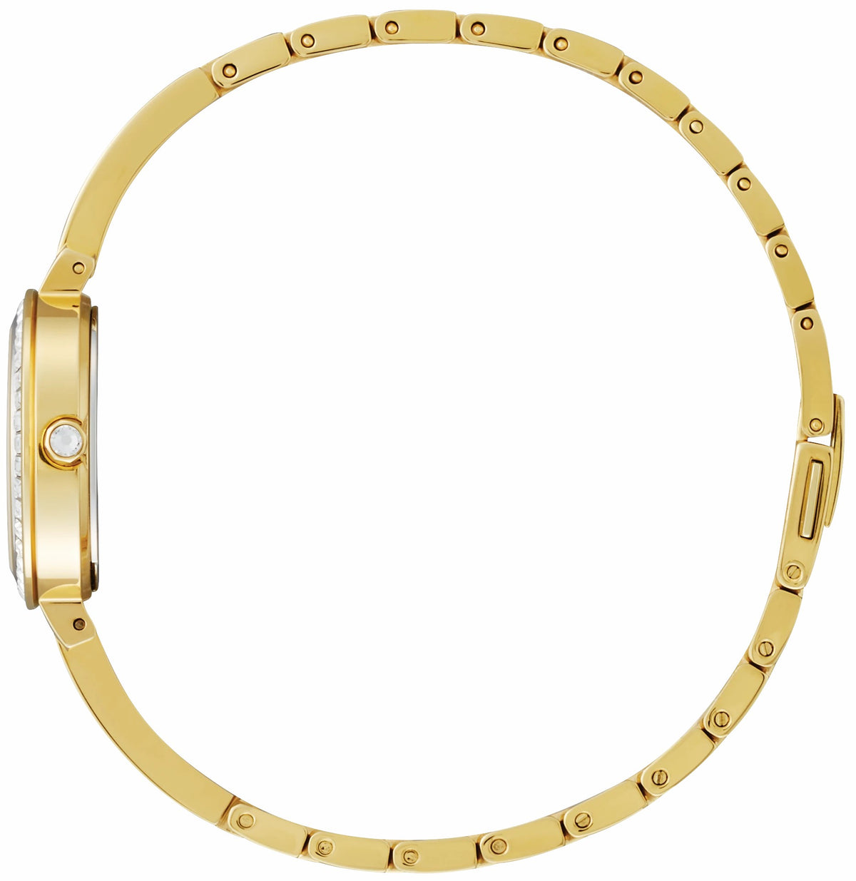 Silhouette Crystal White Dial Stainless Steel Bracelet EM0862-56D