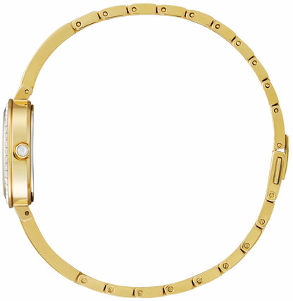 Silhouette Crystal White Dial Stainless Steel Bracelet EM0862-56D