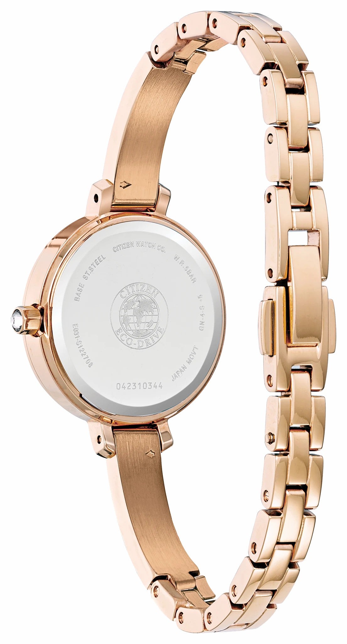 Silhouette Crystal White Dial Stainless Steel Bracelet EM0863-53D