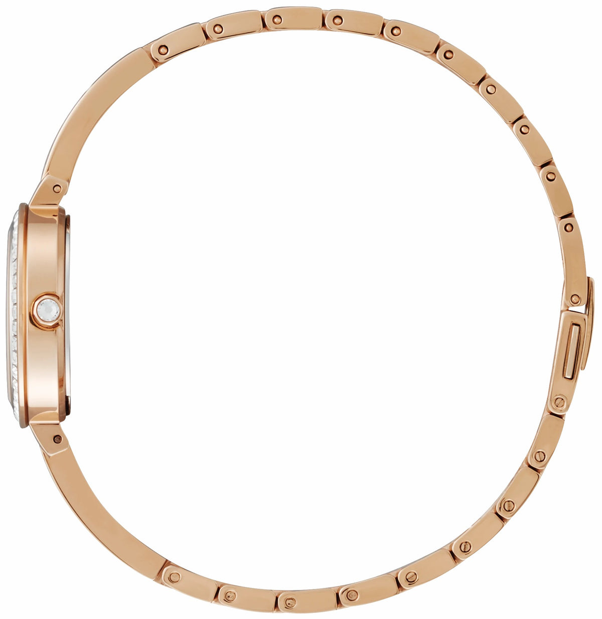 Silhouette Crystal White Dial Stainless Steel Bracelet EM0863-53D