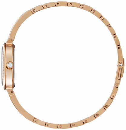 Silhouette Crystal White Dial Stainless Steel Bracelet EM0863-53D