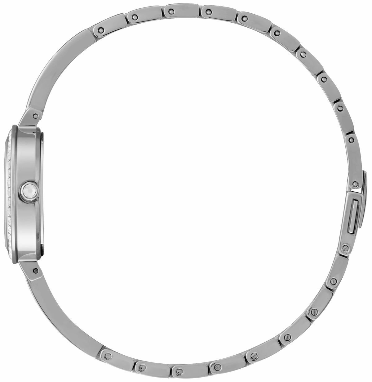 Silhouette Crystal White Dial Stainless Steel Bracelet EM0860-51D