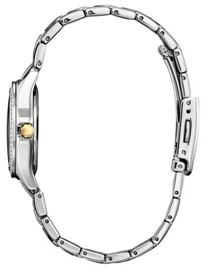 Crystal Silver-Tone Dial Stainless Steel Bracelet FE1146-71A