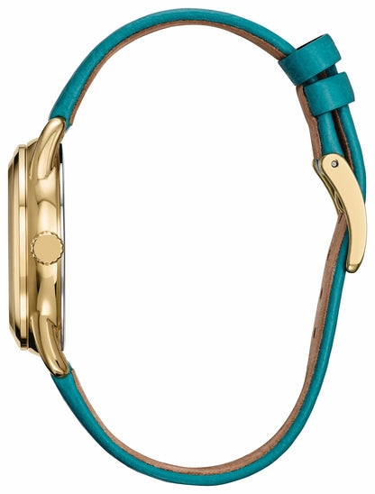 Moana's Ocean Adventure Champagne Dial Leather Strap FE6182-46Y