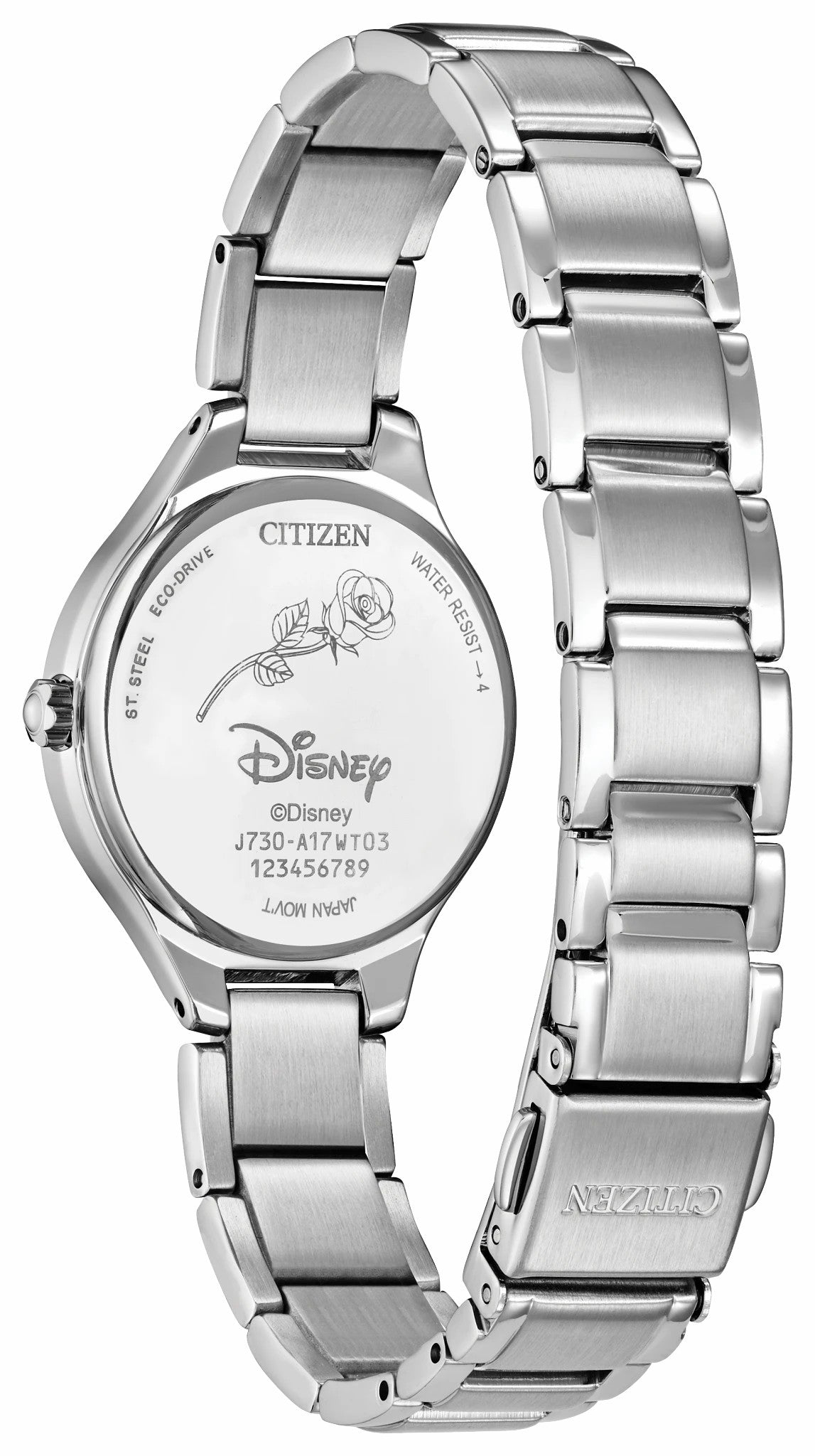 Mickey Mouse and Minnie Mouse Tango Gray Dial Stainless Steel Bracelet FE2101-58W