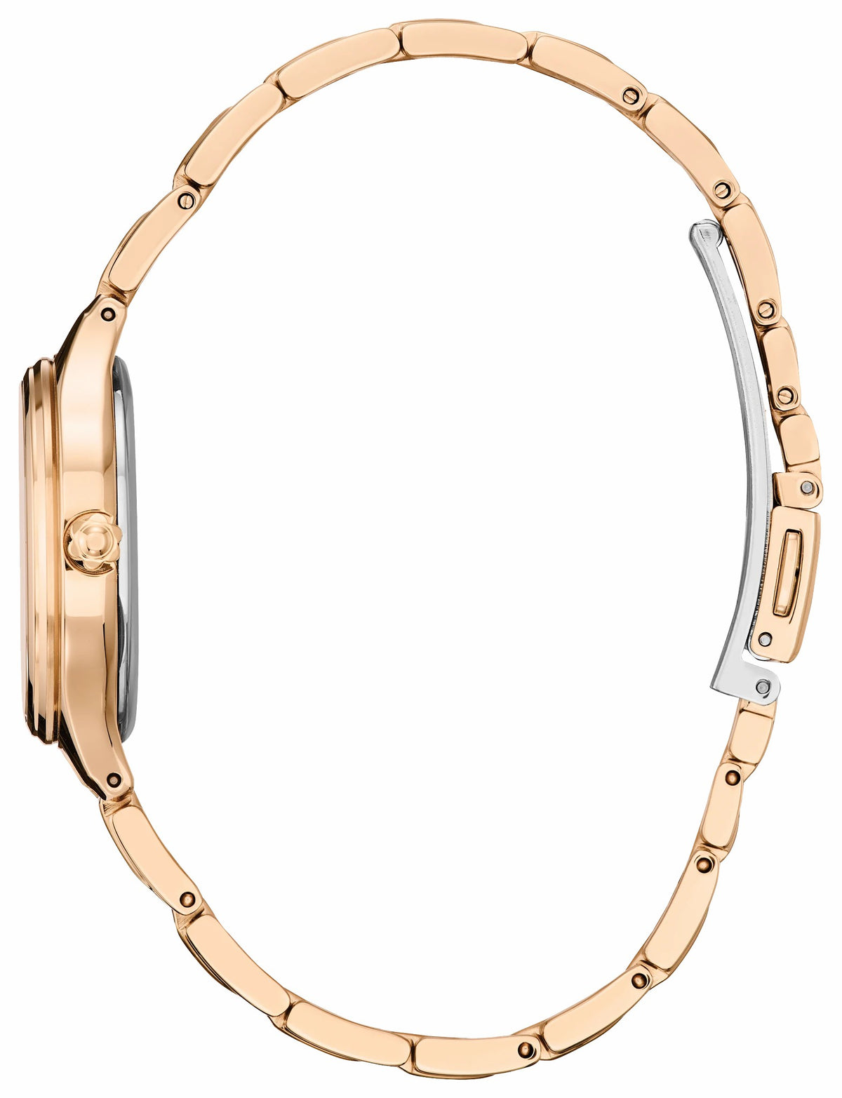 Mickey Mouse & Minnie Mouse Take Paris White Dial Stainless Steel Bracelet FE2103-52D