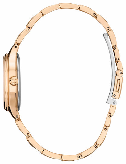 Mickey Mouse & Minnie Mouse Take Paris White Dial Stainless Steel Bracelet FE2103-52D