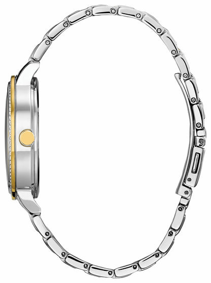 Mickey Crystal Silver-Tone Dial Stainless Steel Bracelet FE7044-52W