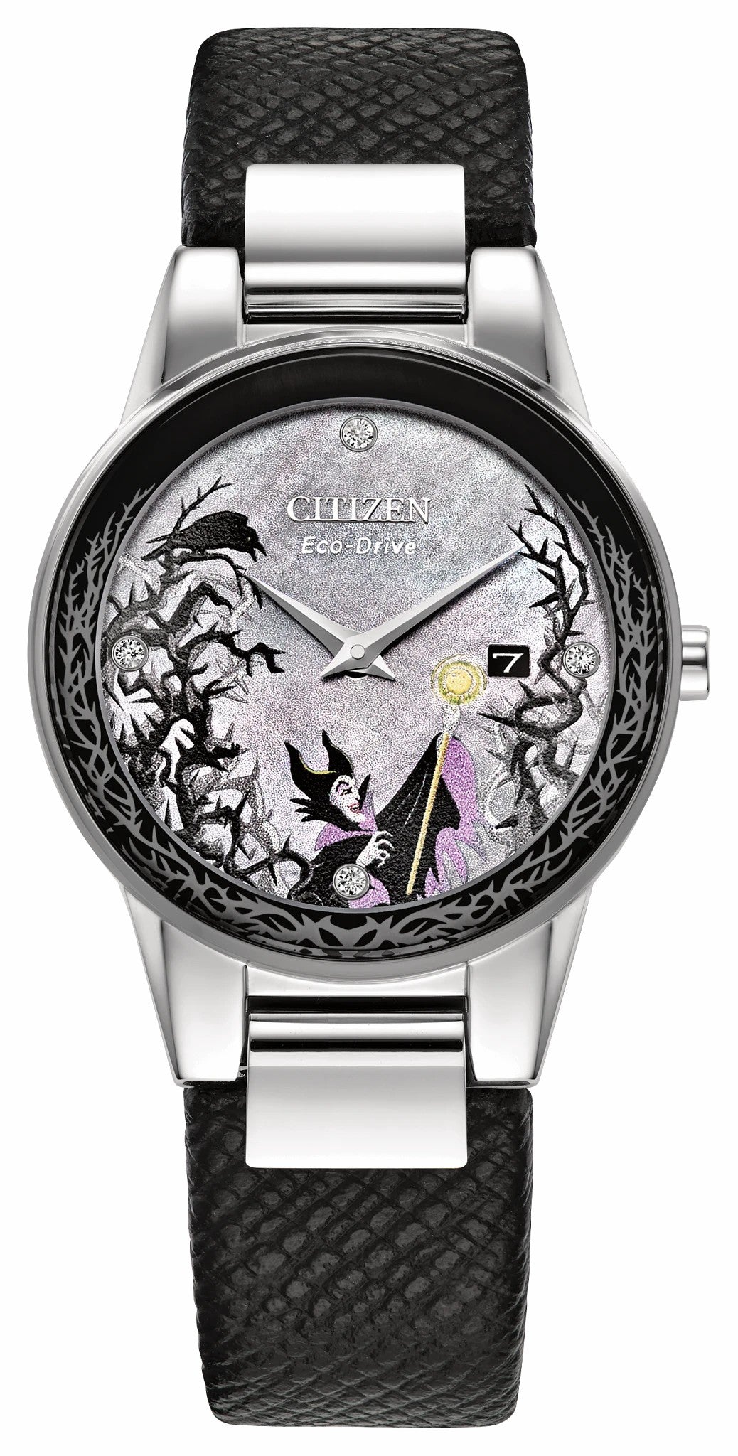 Maleficent's Charm Gray Dial Leather Strap GA1080-41Y